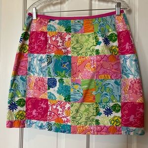 Lily Pulitzer Classic Patchwork Skirt (Damaged)